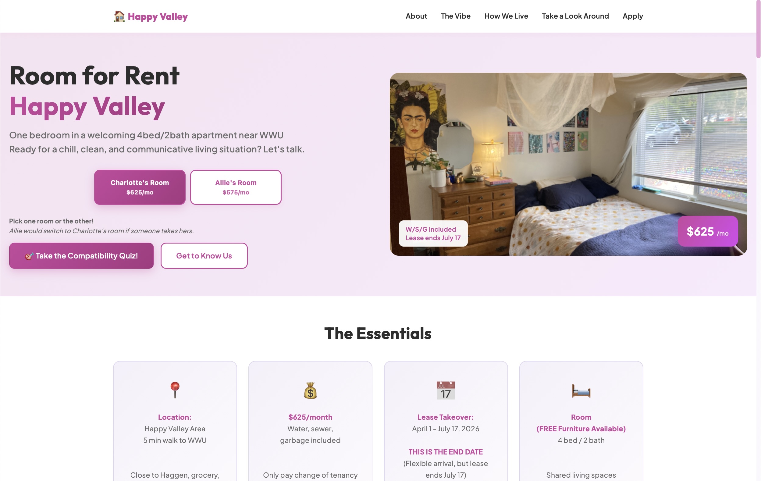 Rent My Room in Happy Valley